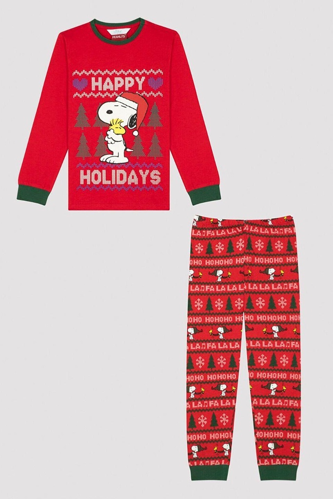 U.LIC SNOOPY HOLIDAY NY FAM PJ SET